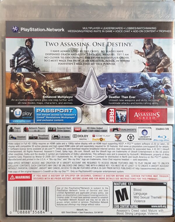 ASSASSINS CREED REVELATIONS PS3 - Image 2